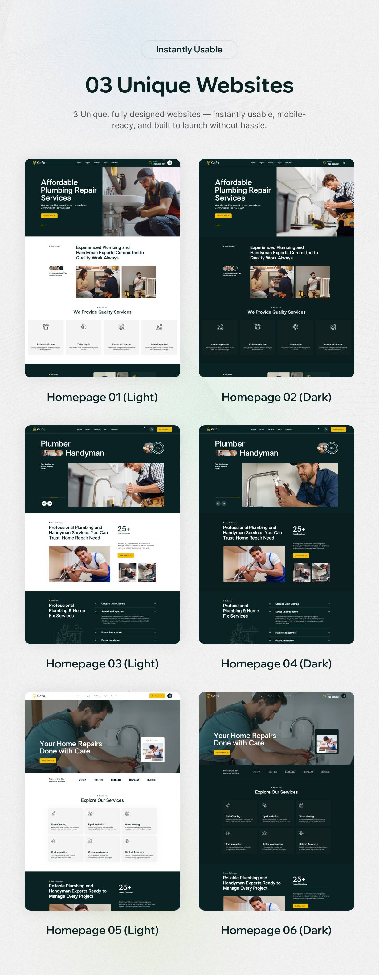 Gofix – Handyman & Repair Service WordPress Theme