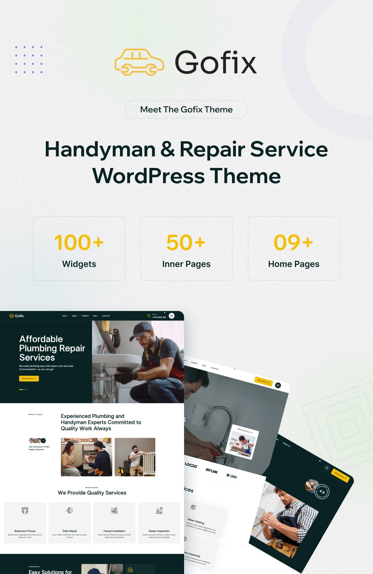 Gofix – Handyman & Repair Service WordPress Theme