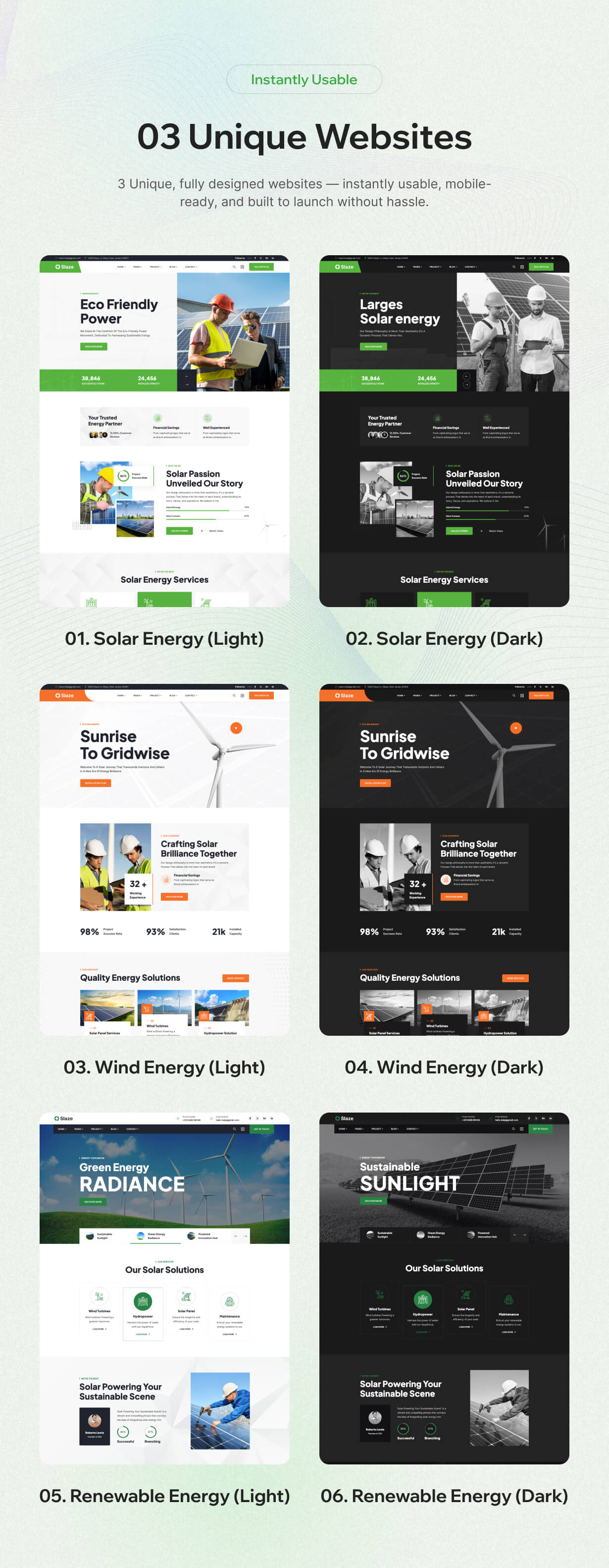 Slaze - Solar Panel & Solar Energy Theme