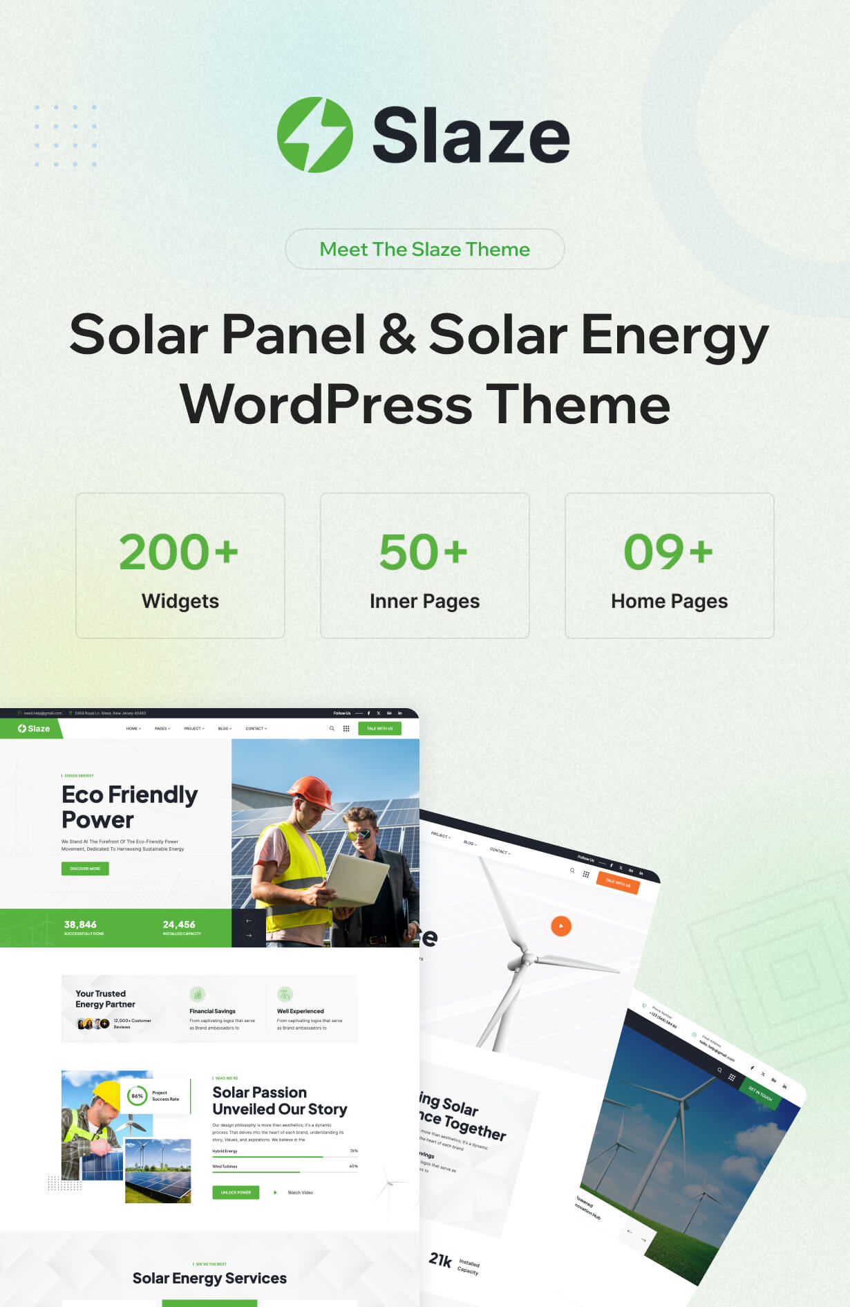 Slaze - Solar Panel & Solar Energy Theme